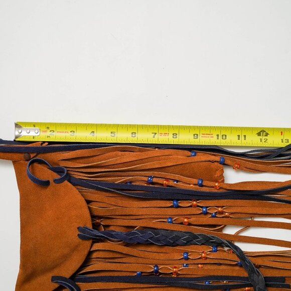 Vintage Suede Fringe Crossbody bag - Picture 5 of 7
